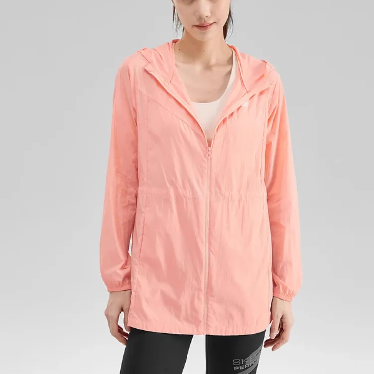 Skechers Quick Dry UV Protection Sun Protection Clothing Women's Apricot Red-2