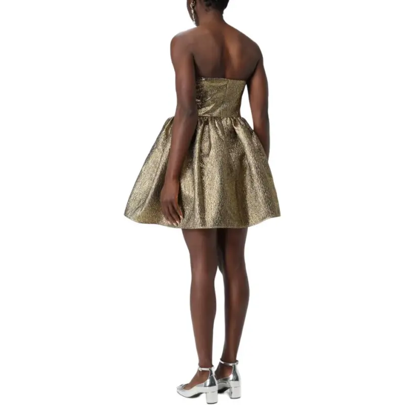 Self portrait Metallic Mini Dress-4