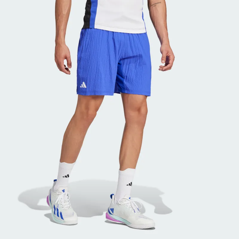 Adidas Free Shipping With AdiClub Tennis Pro 7-inch Seersucker Shorts-4