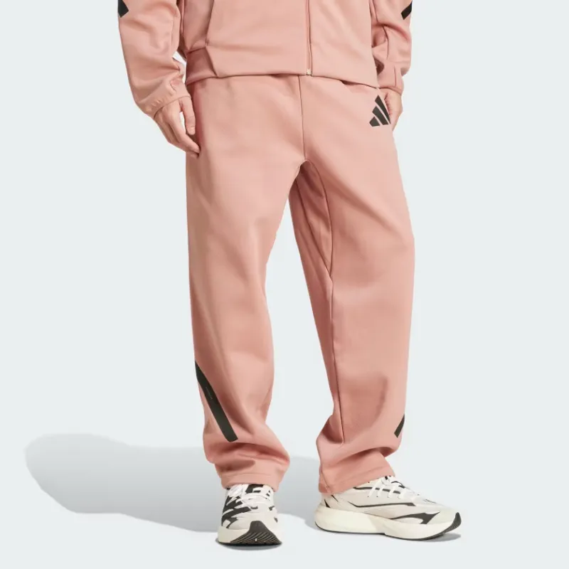 Adidas SportswearZ.N.E. FW24 Open-Hem Joggers Knitted Sports Pants Men's Pink-2