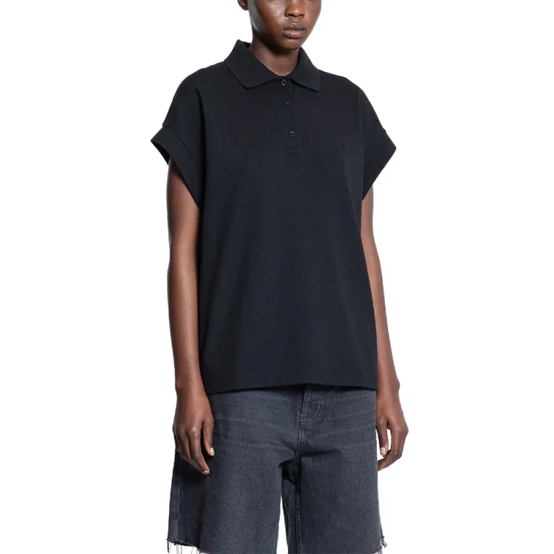 SAINT LAURENT Cassandre Polo Top-4