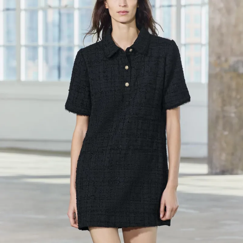 ZARA ZW Series Short Sleeved Dresses Women's Black-2