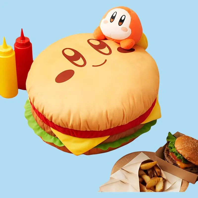 BANPRESTO Ichiban Kuji Kirby'S BURGER Final Prize Waddle Dee Jumping Dolls Plush Doll 30cm High-3