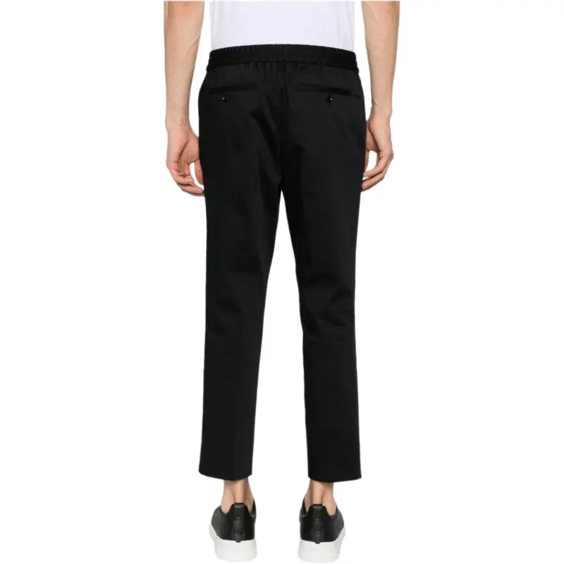AMIPARIS Elastic Waist Straight Leg Trousers-4