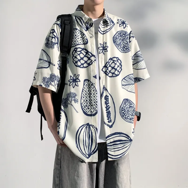 F.I.W FANGIWEN Floral Shirt Unisex-12