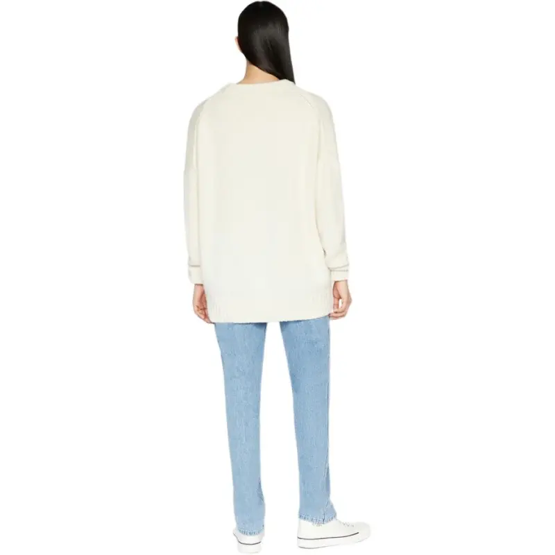 FRAME Ritz Paris Cashmere Sweater Unisex White-2