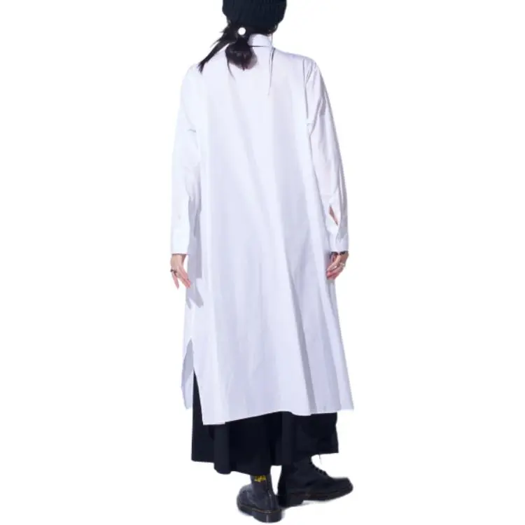 Yohji Yamamoto S'YTE FW24 Long Sleeved Dress Women's White-7