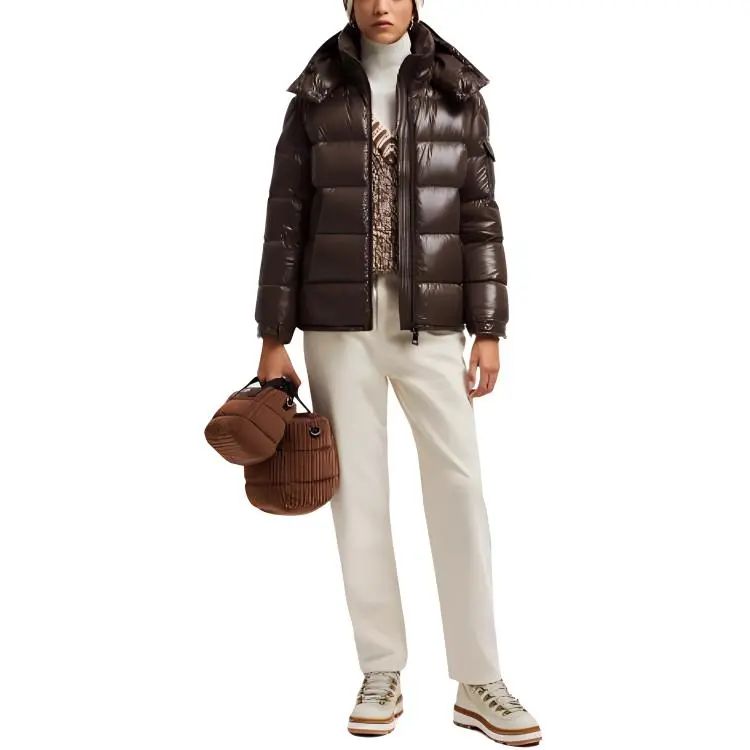 Moncler FW24 Down Jacket Women's Brown-2