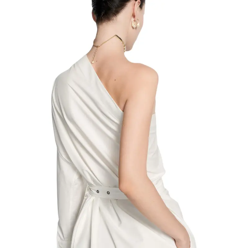DIOR Long Sleeved Dress Women's White-5