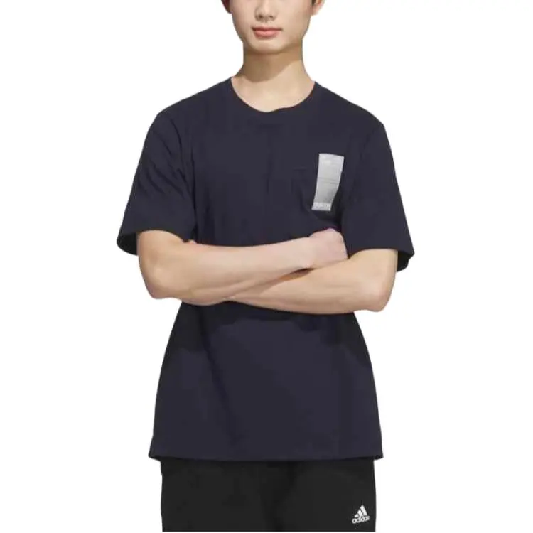Adidas SMALL LINEAR LOGO POCKET T SHIRT-1