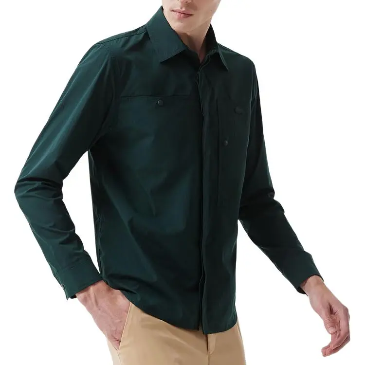 LACOSTE Shirts Men Dark Green-3