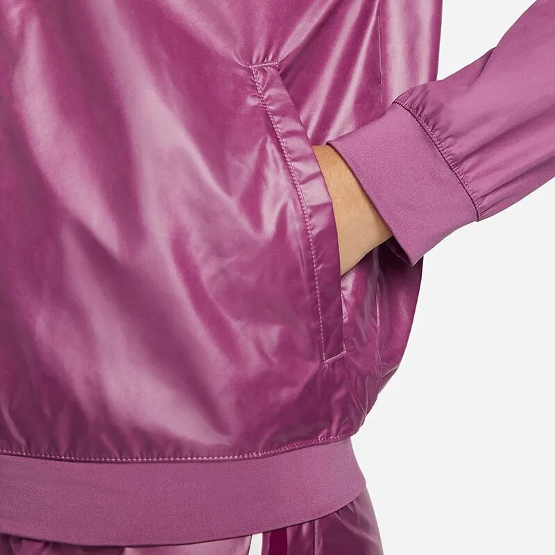 Nike Cropped Coats Women's Purple-5