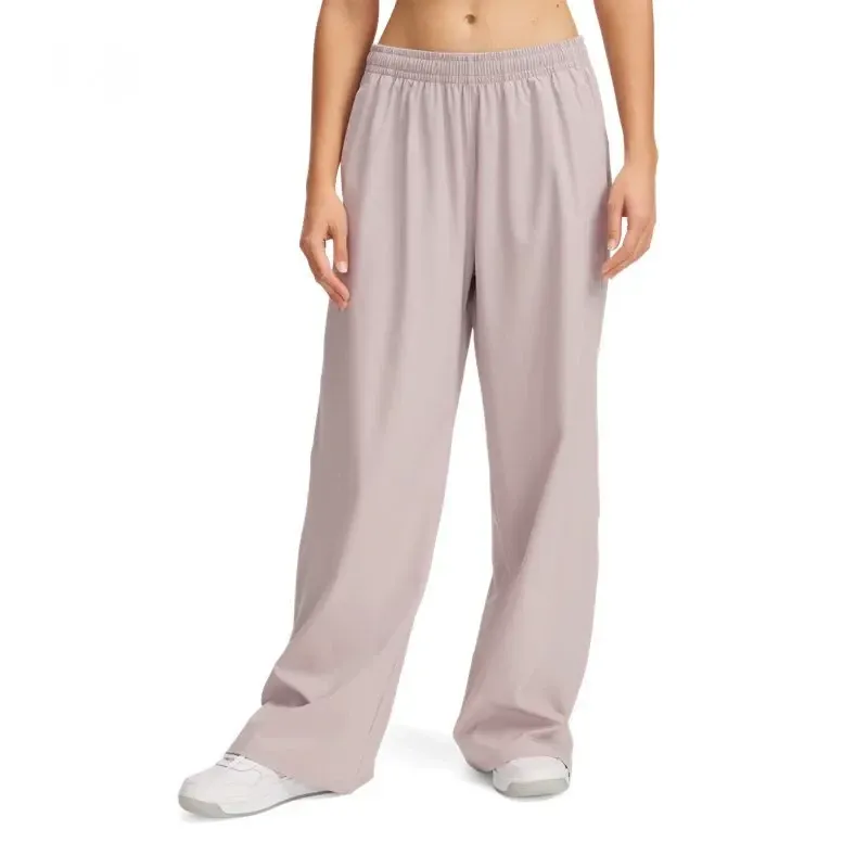 Under Armour Rival SS25 Casual Pants Women's Daybreak Gray Pink-2
