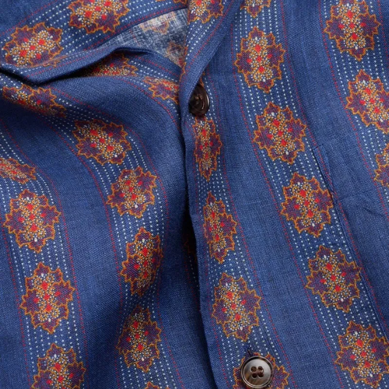 Valentino All-Over Patterned Button-Up Shirt-8