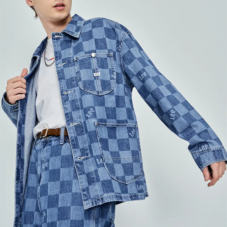 Lee Denim Jackets Men Medium Light Blue-3
