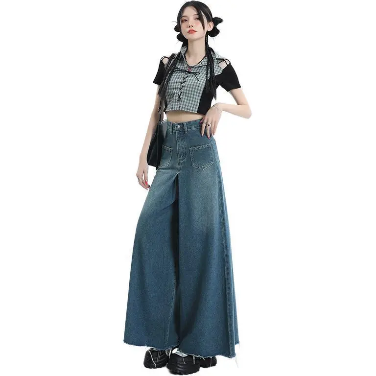 SONGS ALONG Jeans Women's Vintage Blue-1