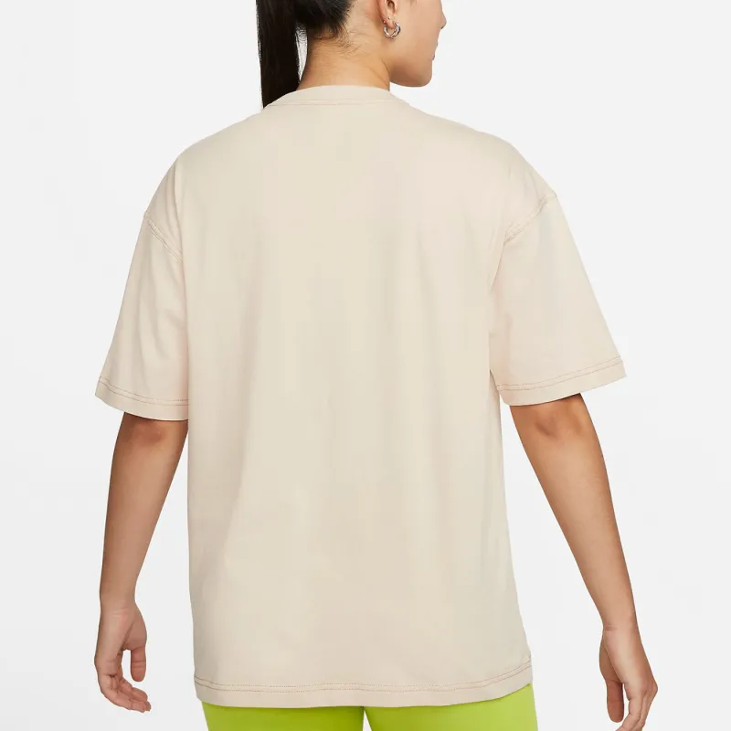 Nike Women'ss Sportswear Swoosh Retro Sporty Crewneck T-Shirt White-3