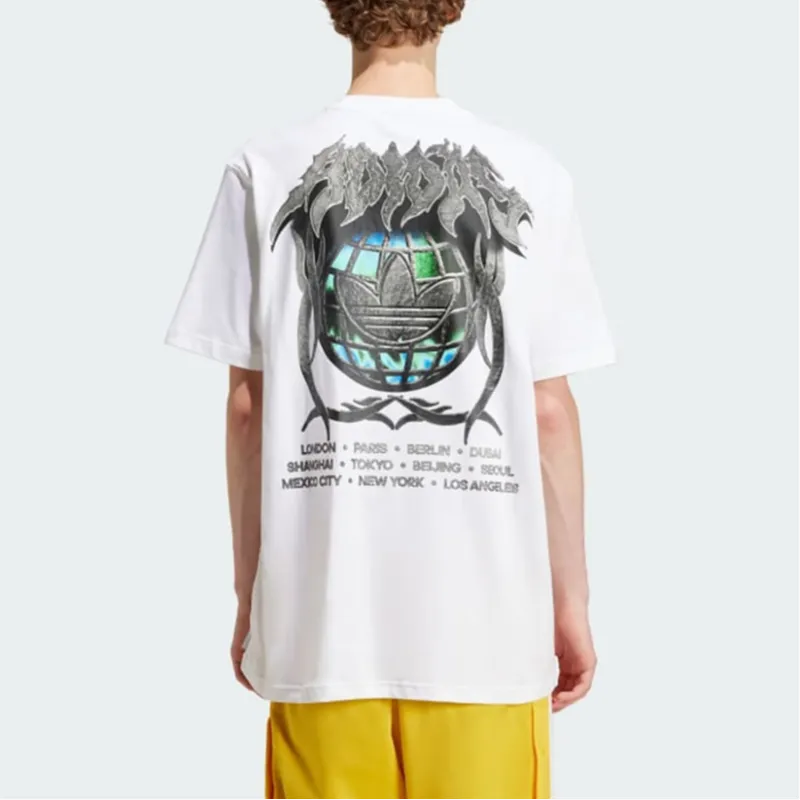 Adidas T Shirts Men White-3
