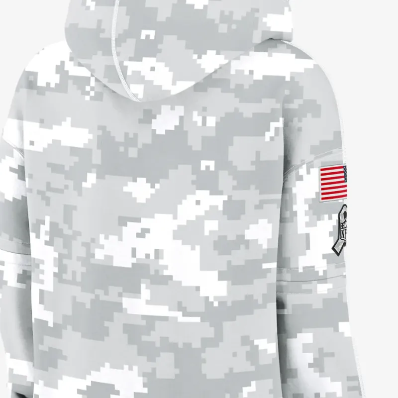 Nike Jacksonville Jaguars Salute To Service Primary Edge Club Women's Nike Nfl Pullover Hoodie-3