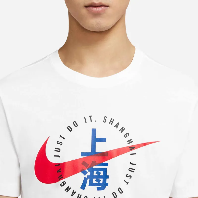 Nike T Shirts Men White-3