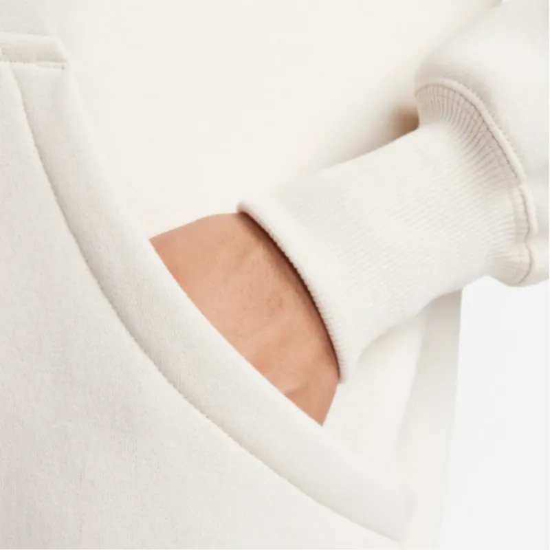 Nike Women's Phoenix Fleece Oversized Full Zip Hoodie Light Orewood Brown/Sail-4