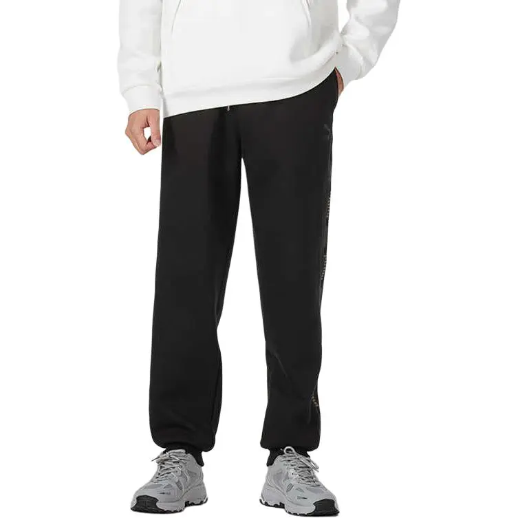 PUMA Men's Lifestyle Collection Women's Essentials Collection FW24 Knitted Sweatpants Unisex Black-5