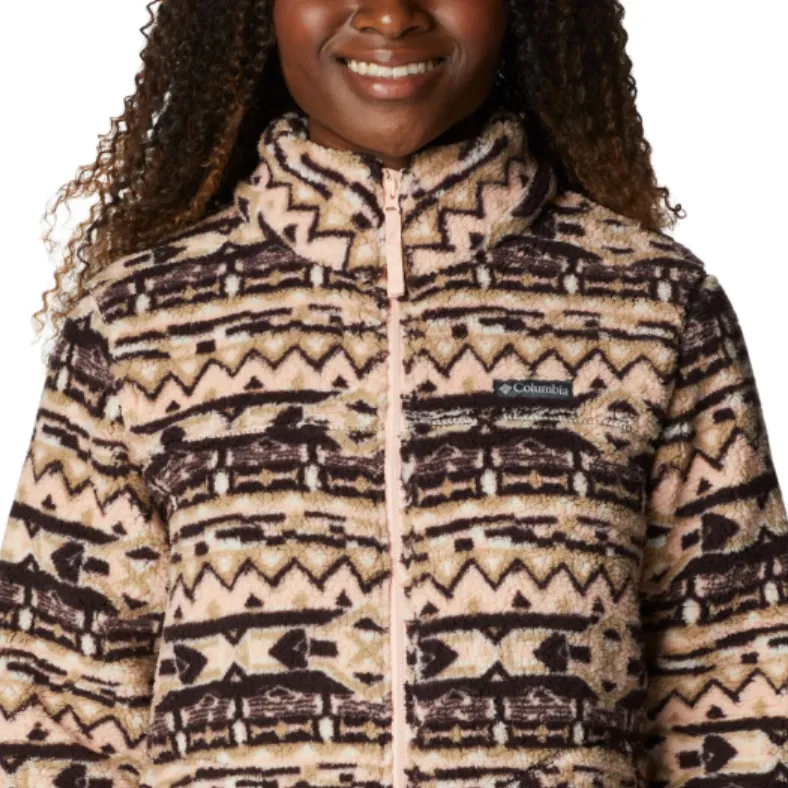 Columbia WOMEN'S WEST BEND FULL ZIP Velvet-feel Coat Women's Brown-2