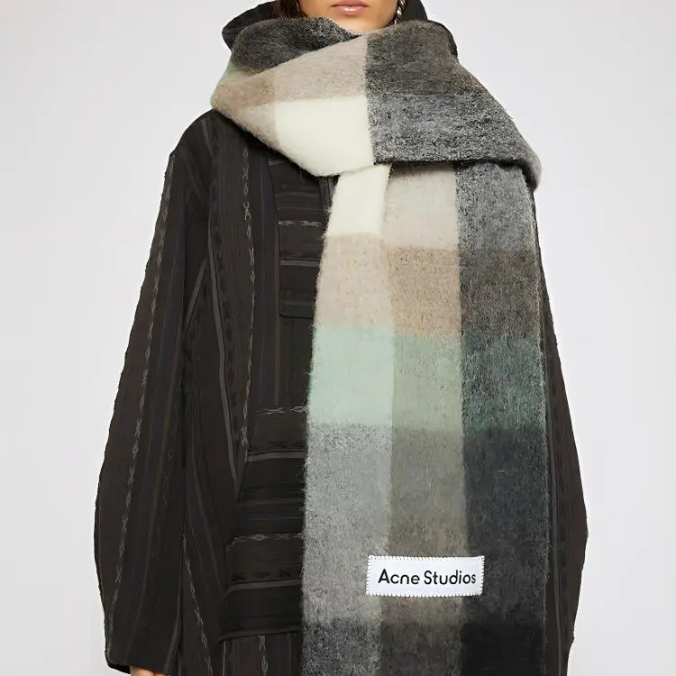 Acne Studios Multi Check Scarf-3
