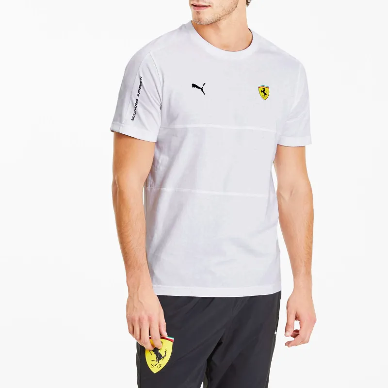 PUMA SCUDERIA FERRARI T7 T-Shirt Men's White-3