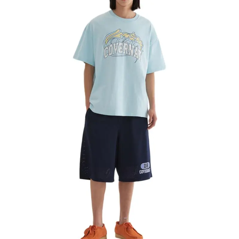 COVERNAT SS25 T Shirt Unisex Sky Blue-3