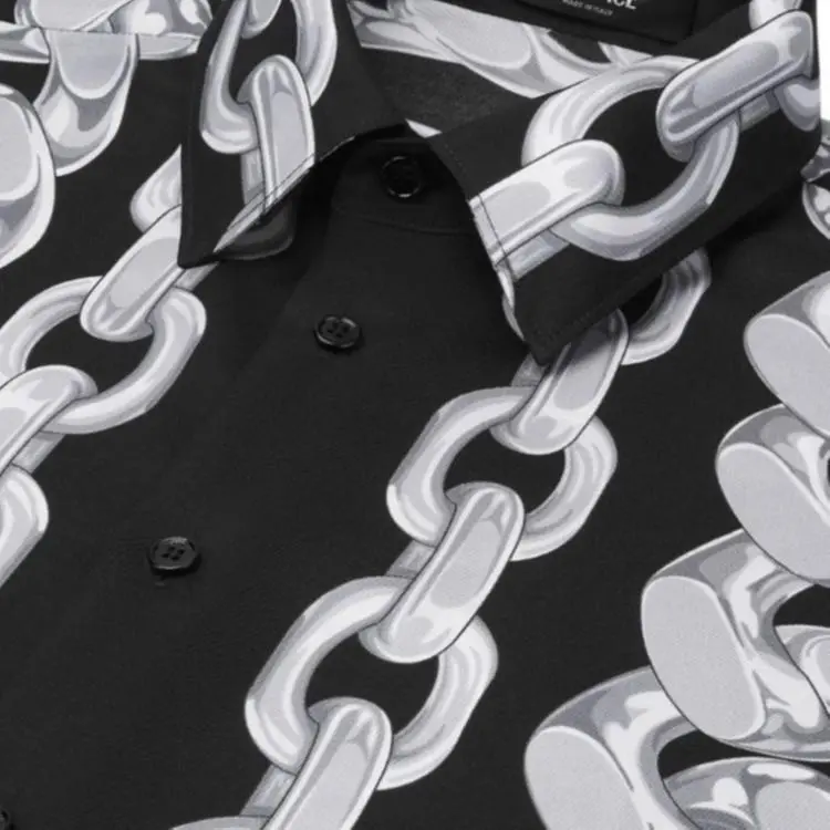 VERSACE Medusa Chains Shirt-2