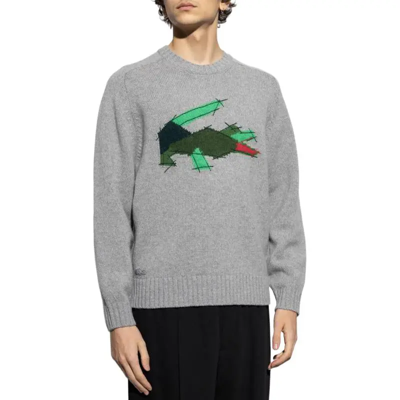 LACOSTE Crocodile-motif Wool Jumper-1