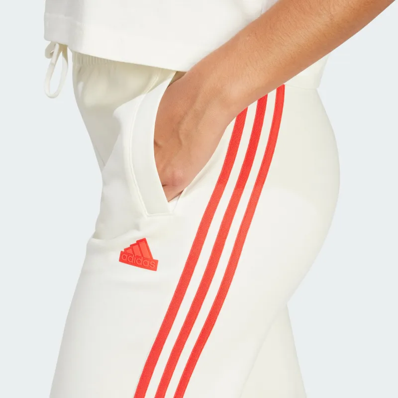 Adidas Future Icons 3 Stripes Regular Pants Knitted Sweatpants Women's Jade White-4