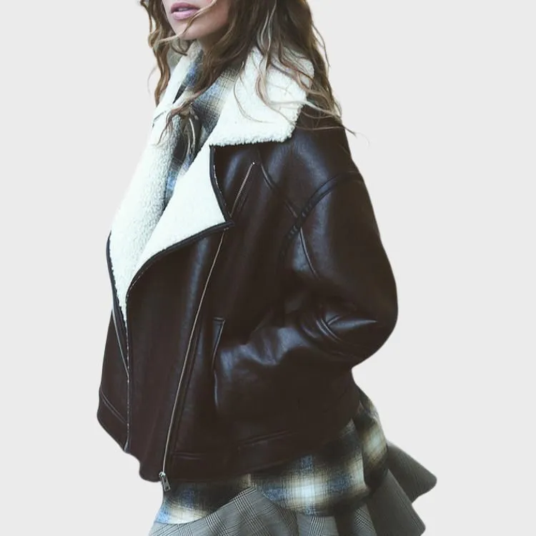 H&M Jackets Coats Women's Dark Brown-1
