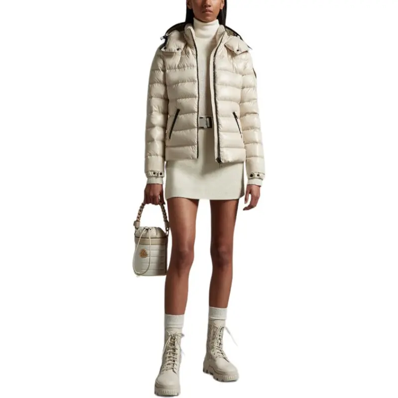 Moncler Buddy Series Down Jackets Women's Light Umber-4