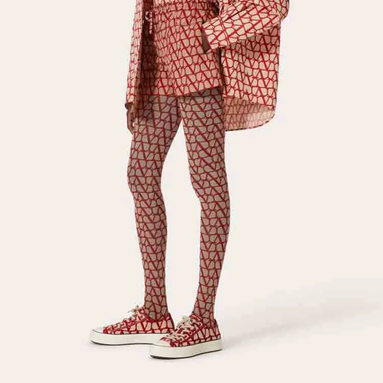 Valentino Casual Shorts Women's Red-3