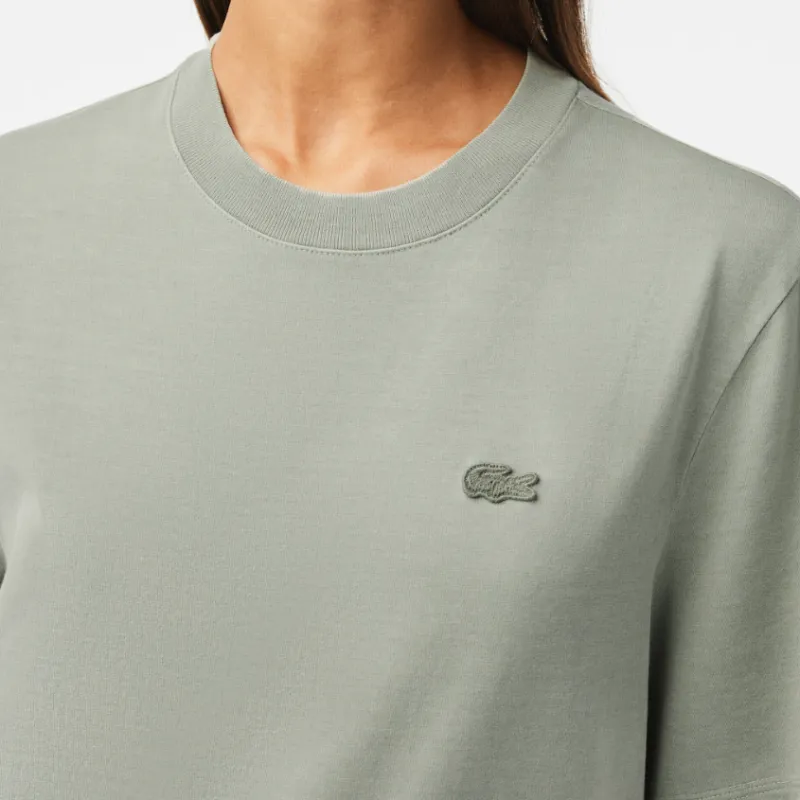 LACOSTE Short Sleeved Dresses Women's Gray-4