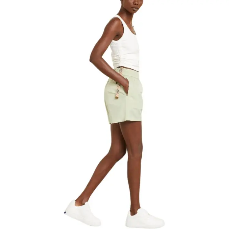 Burberry Casual Shorts Women's Light Green-4