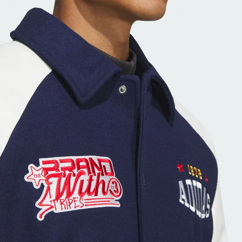 Adidas Originals Jacket Unisex Dark Indigo/Bright White-2