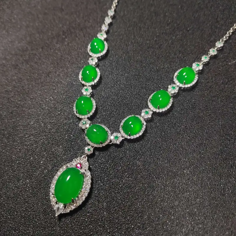 JUNWEN Chalcedony Necklaces Women's-5