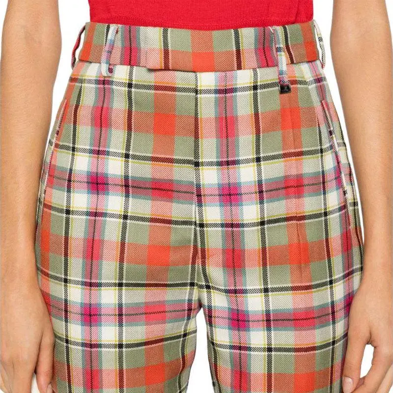 Vivienne Westwood Checked Cigarette Trousers-4
