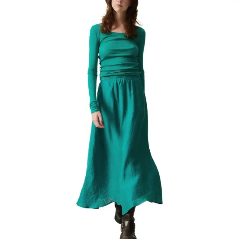 AMERICAN VINTAGE A.M T Shirt Women's Peacock Blue-2