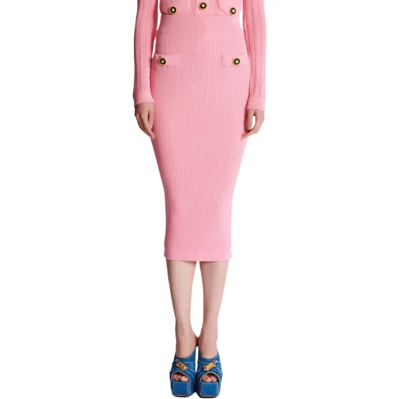 BALMAIN Knitted Midi Skirt-2