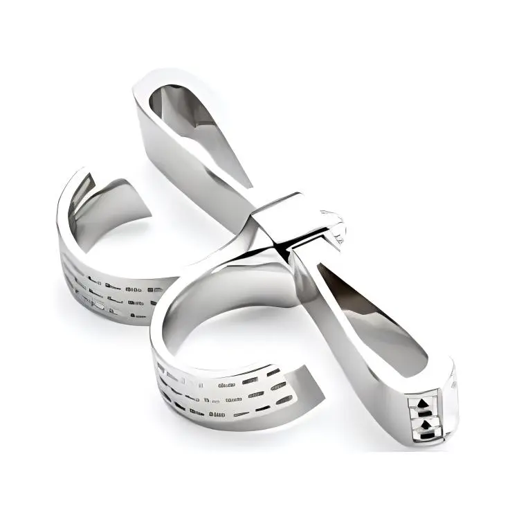 VERSACE Gianni Ribbon Crystal Cuff Ring-1