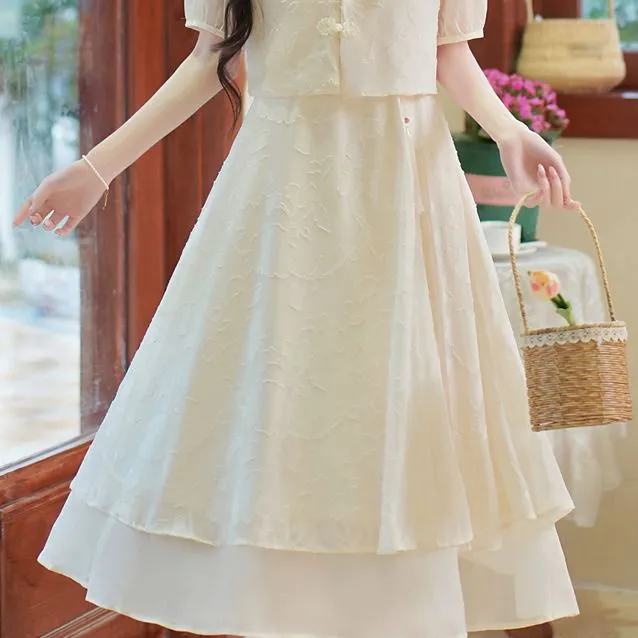 SONDR Two Piece Skirt Sets Women's White-5
