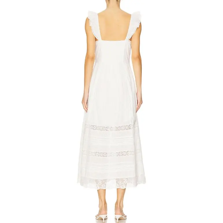 LOVESHACKFANCY Sleeveless Dress Women's White-1