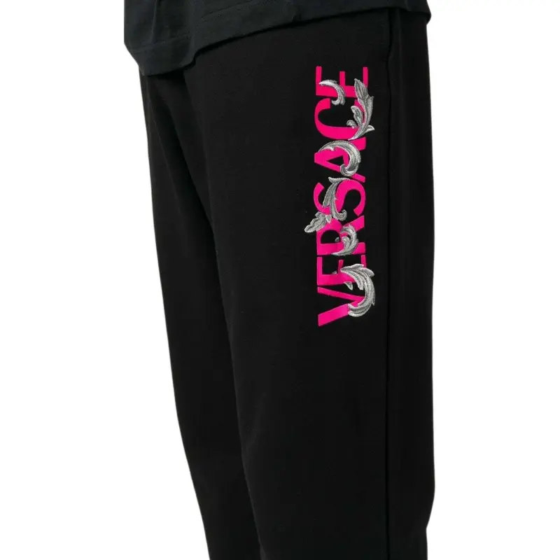 VERSACE Silver Baroque Sweatpants-5