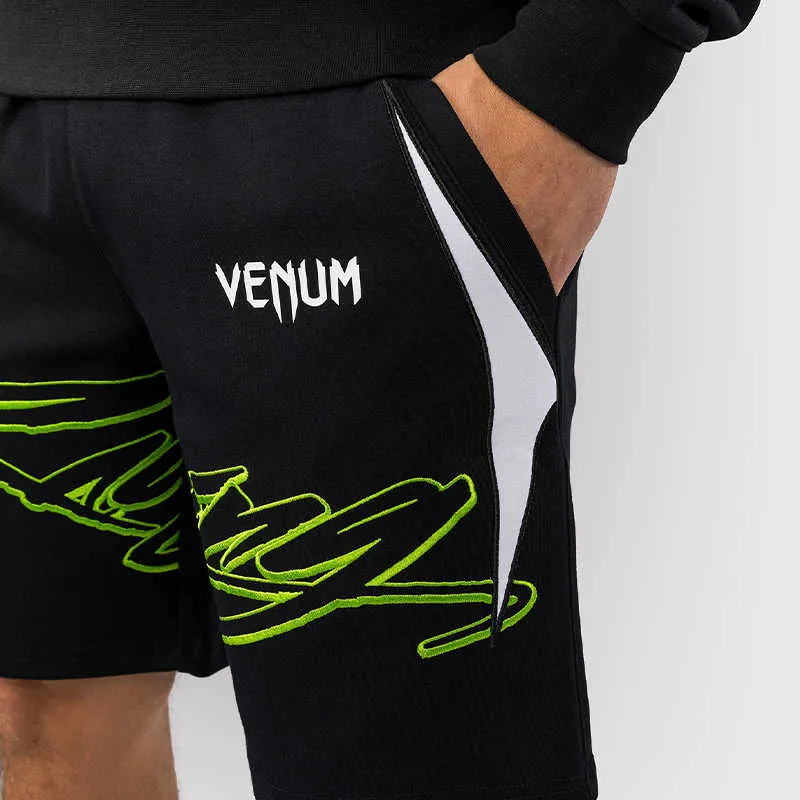 VENUM Casual Shorts Men's Black/White/Lime Green 102-4
