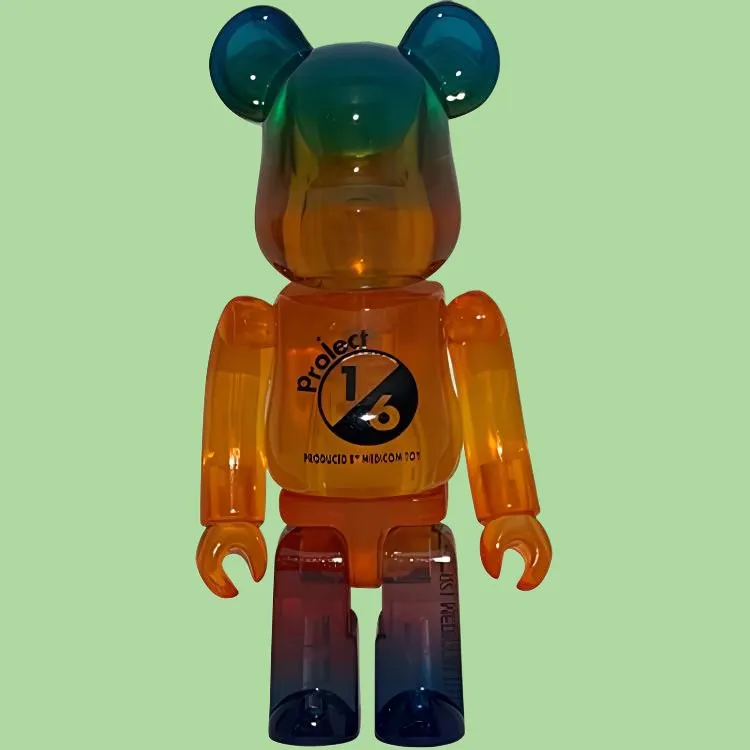 BE@RBRICK GRADATION CLEARGreen Ver./ BE@RBRICK GRADATION CLEAROrange Ver.-1