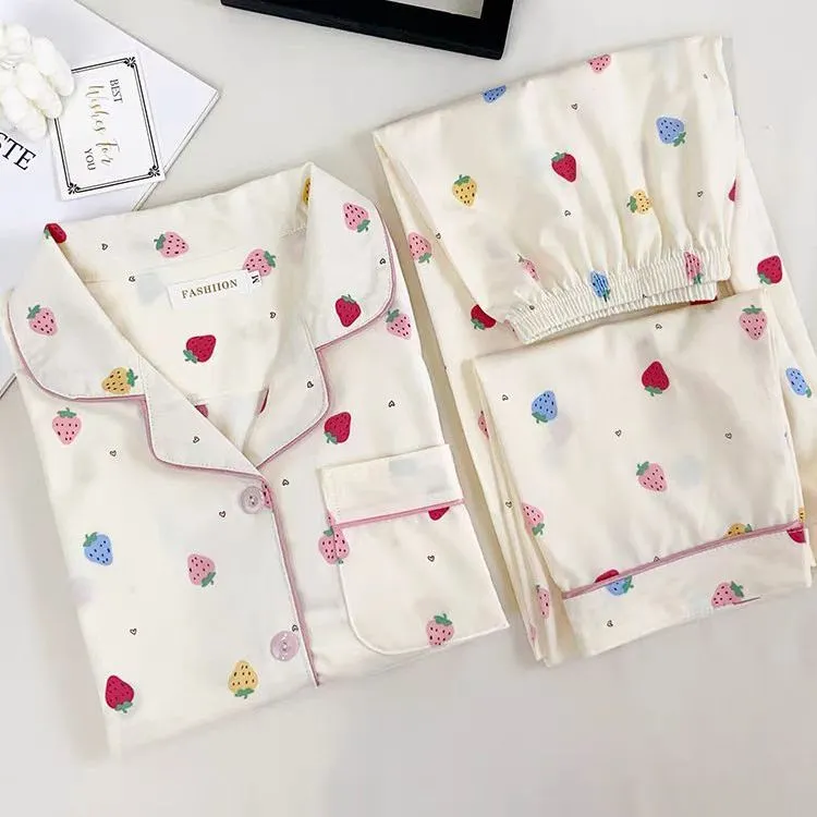 WANANNI Pajama Set Women's White-2